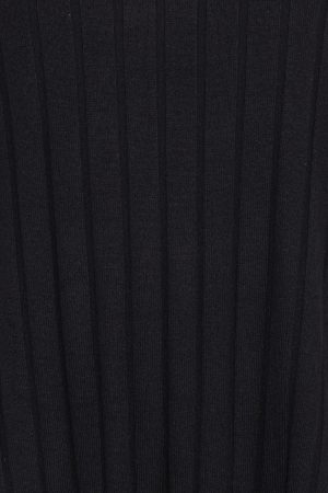 Alix Ribbed Knit Set – Black