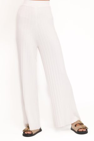 Alix Ribbed Knit Set – Cream