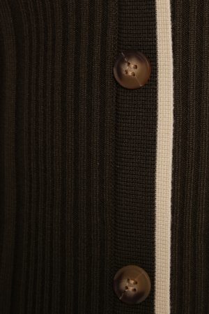 Alondra Cardigan Knit Top – Olive