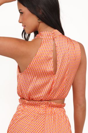 Althea Pant Set – Orange