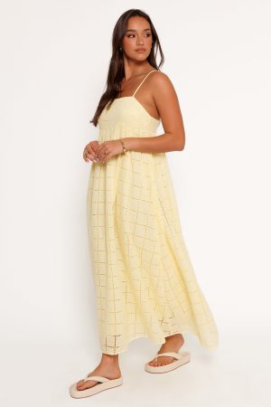 Alyah Maxi Dress – Butter Yellow