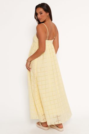 Alyah Maxi Dress – Butter Yellow