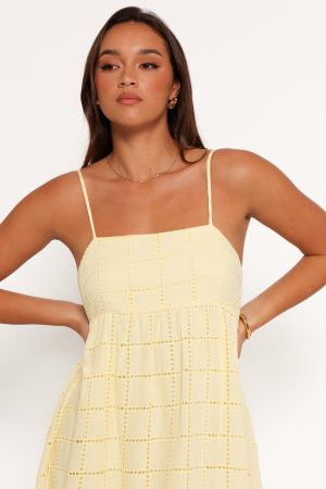 Alyah Maxi Dress – Butter Yellow