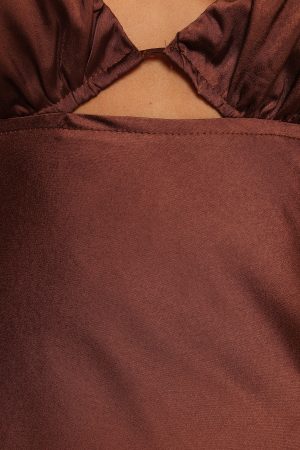 Amalia Maxi Dress – Chocolate