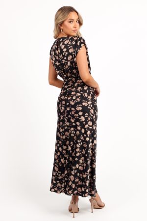 Amarlee Maxi Dress – Black Floral