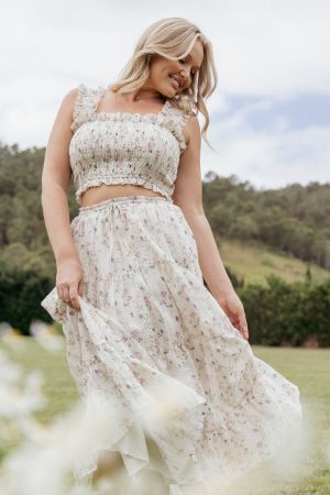 Amberlyn Sleeveless Top – Pink Floral