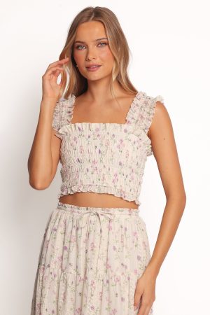Amberlyn Sleeveless Top – Pink Floral