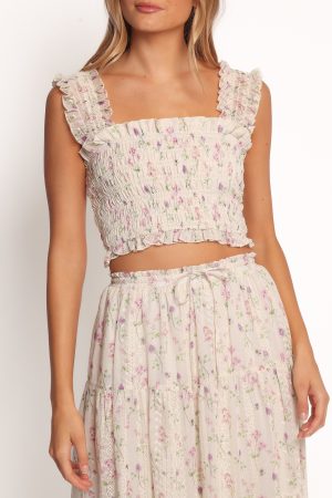 Amberlyn Sleeveless Top – Pink Floral
