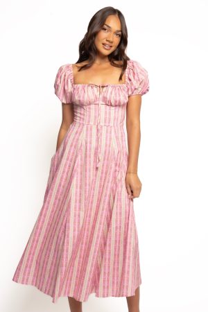 Amethyst Midi Dress – Pink