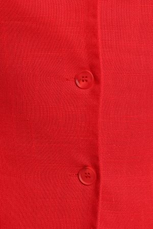 Amia Linen Blend Vest Top – Red