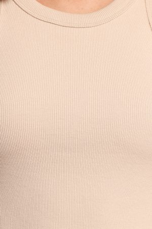 Amira Midi Dress – Taupe