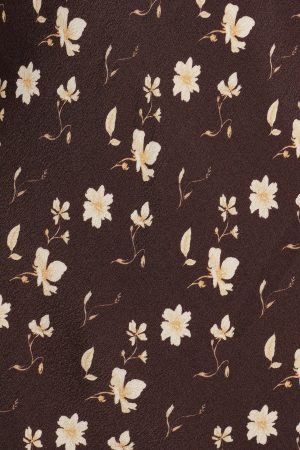 Amity Mini Dress – Brown Floral