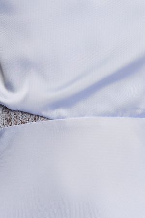 Anabelle Halter Neck Lace Maxi Dress – Baby Blue