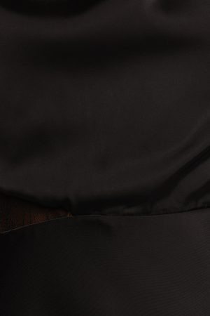 Anabelle Halter Neck Lace Maxi Dress – Black