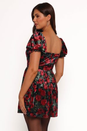 Anders Mini Dress – Black/Red