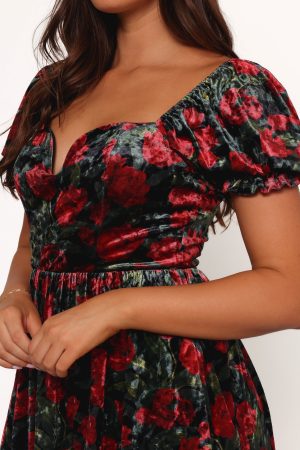 Anders Mini Dress – Black/Red