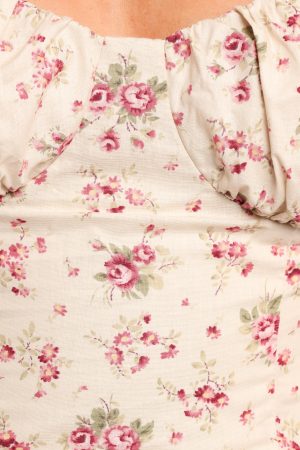 Annly Maxi Skirt – Red Floral