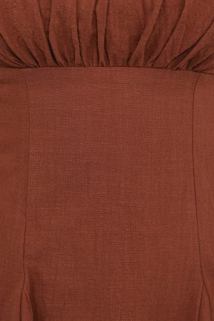 Anora Mini Dress – Cognac