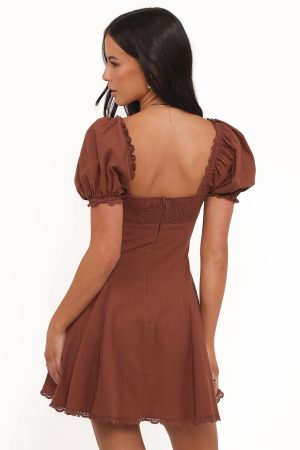 Anora Mini Dress – Cognac
