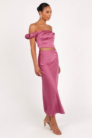 Arabella Two Piece Set – Dark Rose