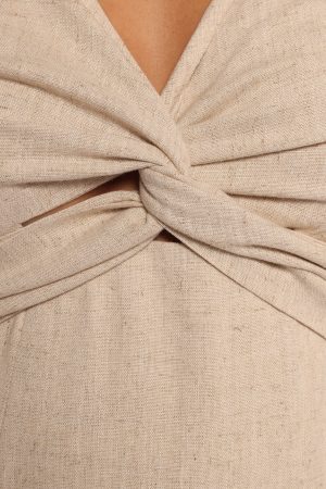 Archer Midi Dress – Oatmeal