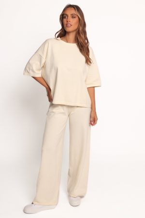 Ash Knitted T-Shirt – White