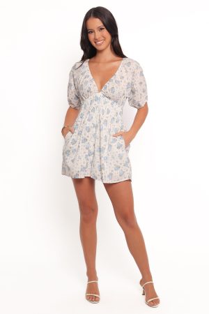 Ashio Romper – Blue Floral
