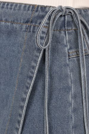 Ashton Denim Skort – Medium Wash