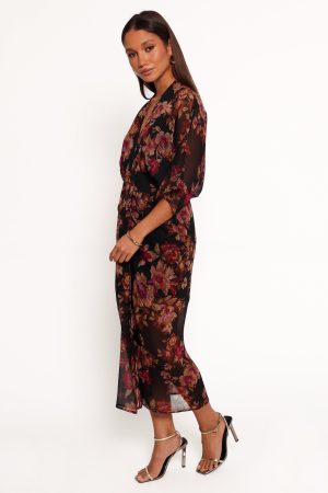 Audrina Maxi Dress – Deep Night Floral