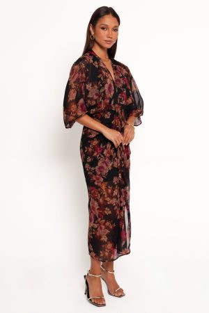 Audrina Maxi Dress – Deep Night Floral