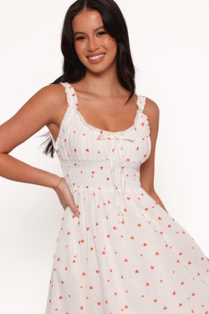 Auguste Midi Dress – Ditsy Heart