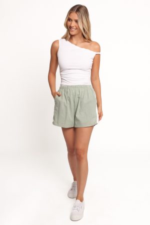 Ausha Racer Shorts – Sage