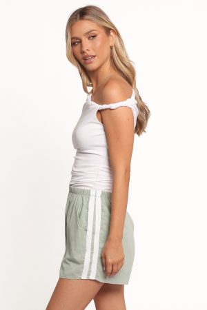 Ausha Racer Shorts – Sage
