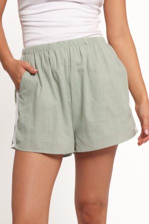 Ausha Racer Shorts – Sage