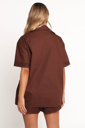 Austin Short Sleeve Shirt – Chocolate