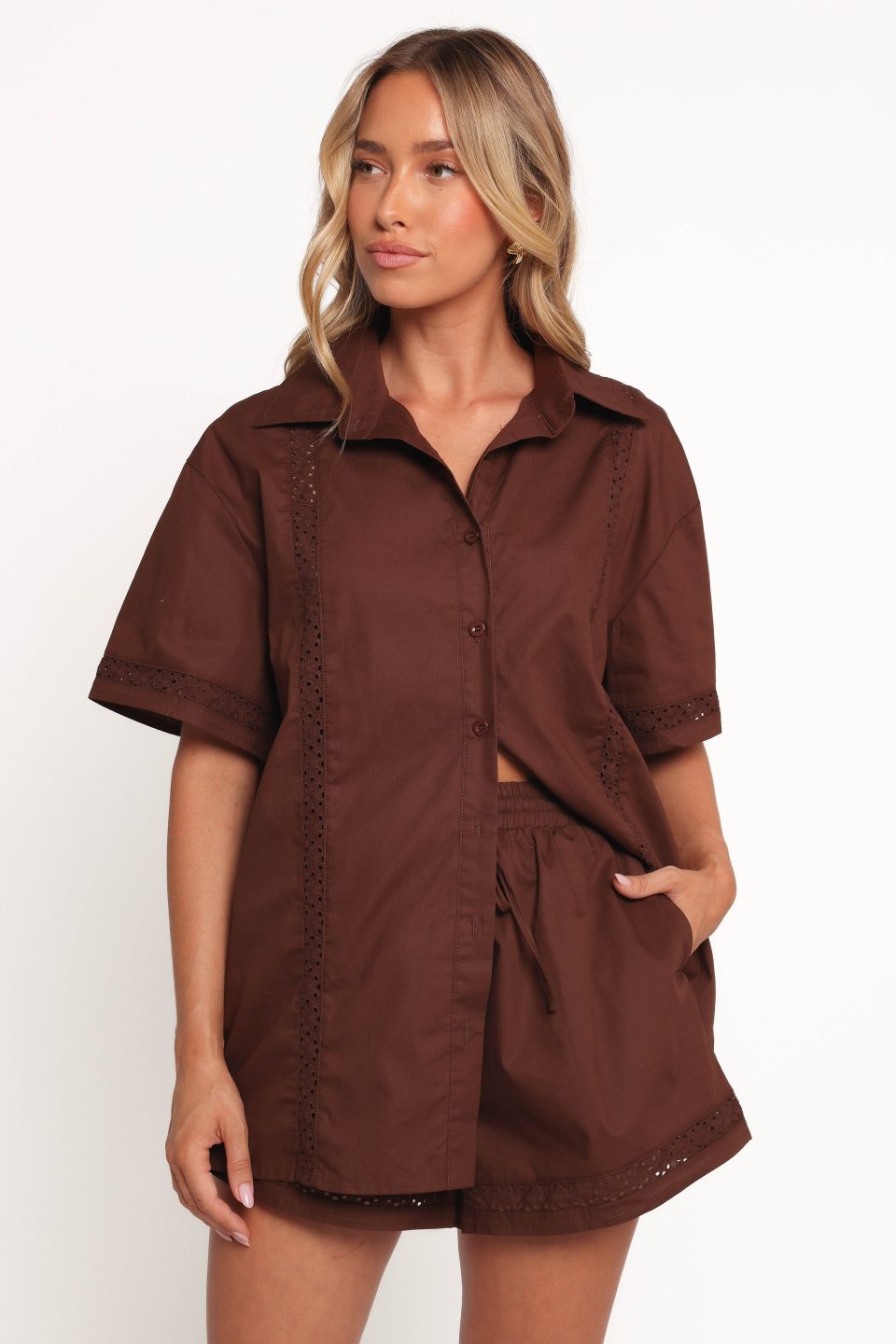 Austin Short Sleeve Shirt - Chocolate