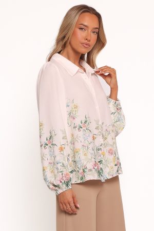 Avis Top – Pink Floral