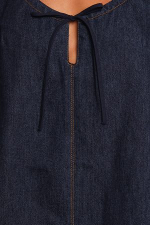 Azen Mini Dress – Dark Denim