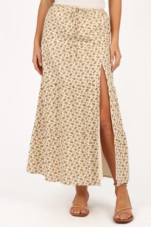 Bailey Tiered Maxi Skirt – Yellow