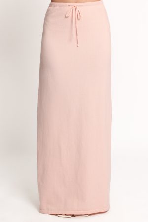 Beatrice Knitted Skirt – Peach