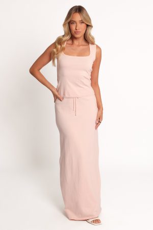 Beatrice Knitted Top – Peach