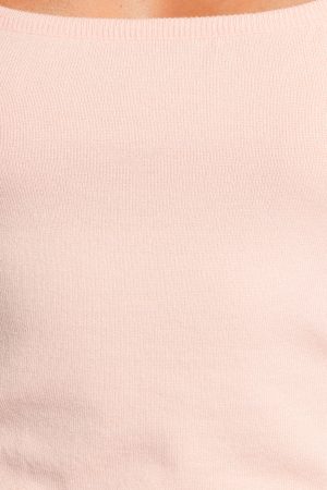 Beatrice Knitted Top – Peach