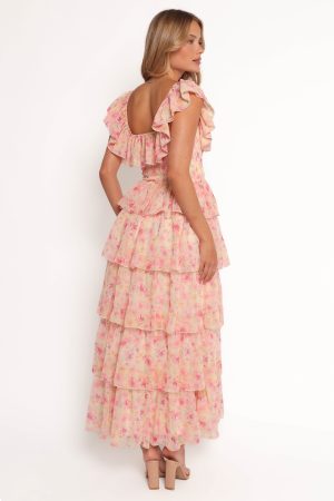 Belle Maxi Dress – Pink Floral