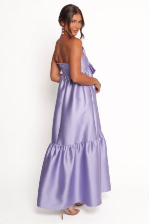 Betina Bow Front Maxi Dress – Lilac