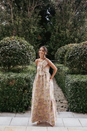 Betina Bow Front Maxi Dress – Multi Floral
