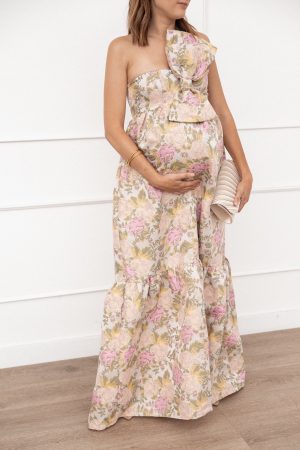 Betina Bow Front Maxi Dress – Multi Floral
