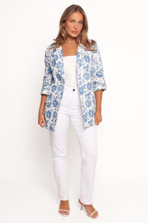 Billie Blazer – White/Blue