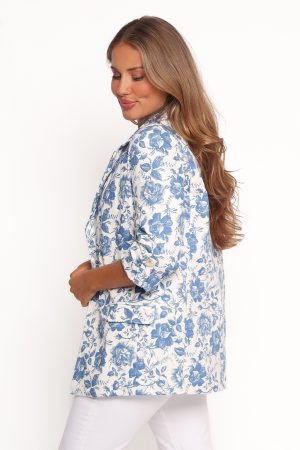 Billie Blazer – White/Blue