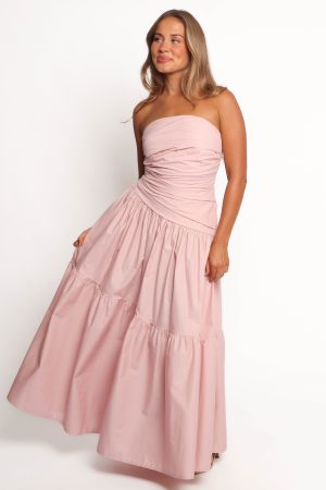 Blanche Strapless Maxi Dress – Orchid