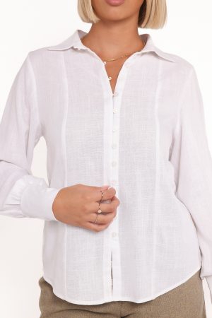 Briggs Long Sleeve Shirt – White